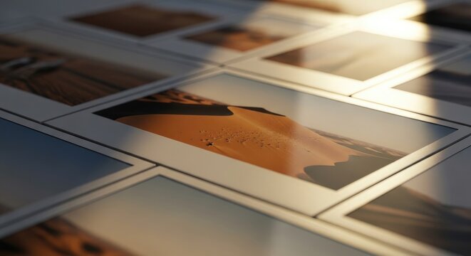 Printed Landscape Photos of Desert Sand Dunes on Wall