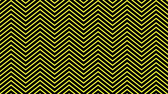 Yellow Zig Zag waving Lines Motion Background
