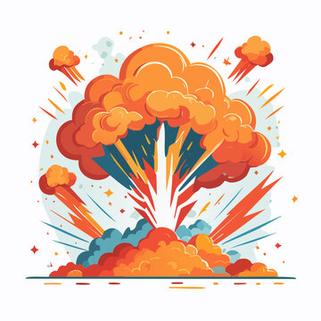 Explosion and Blast Effect Illustration