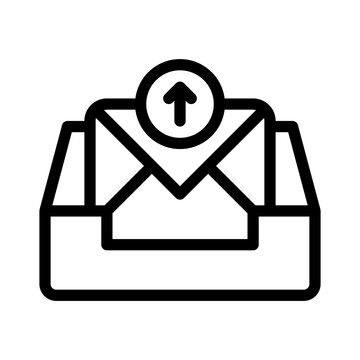 outbox line icon
