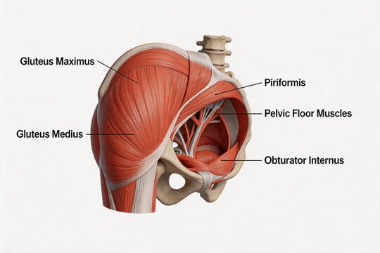 Human muscle anatomy diagram