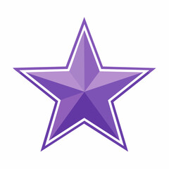 Obraz premium Purple Star Icon