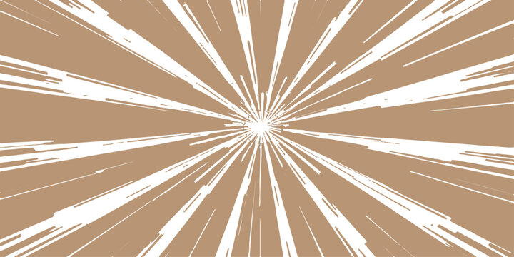 Vintage grunge sunburst abstract background with rays, retro brown texture, light beams illustration