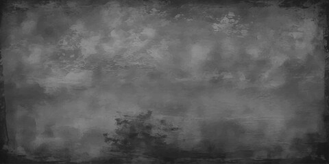 Fototapeta premium Dark Stormy Sky Grunge Paper Texture Background with Fog and Clouds