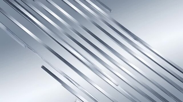 Abstract Metallic Stripes Diagonal Motion Background.