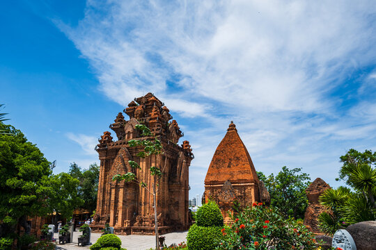 Po Nagar Cham Towers in Nha Trang, Vietnam, showcasing historical and cultural legacy of Vietnam and Champa Kingdom.