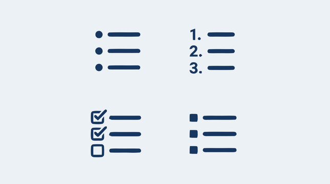 Closeup of a checklist paper.