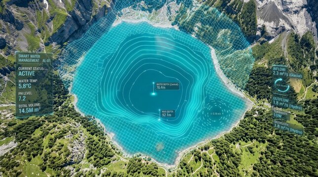 Digital Smart Water Mapping of Riverbed Topology in Mountainous Landscape