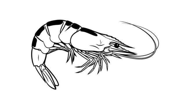 shrimp vector illustration