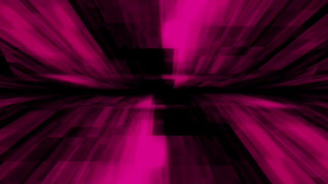 Abstract Magenta Geometric Tunnel with Dark Background pink