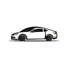 Obraz premium Car dealership logo flat vector design