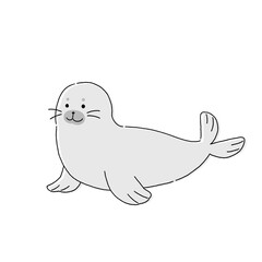 アザラシのイラスト © sora