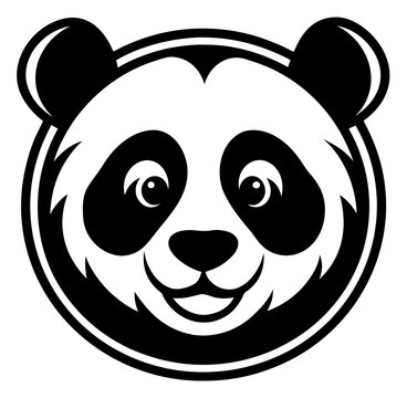 panda head vector