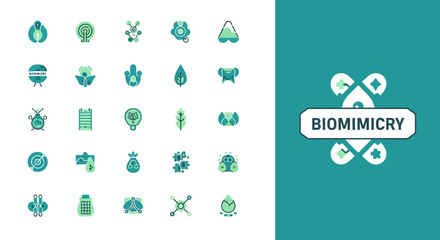 Biomimicry Icons Nature-Inspired Designs for Innovation and Science © Chico Store