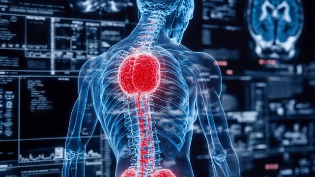 selective focus medical hologram skin layers melanoma progression epidermis dermis invasion visualization