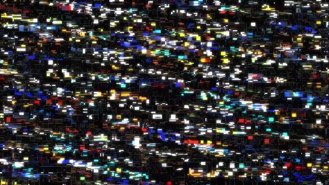 Analog tv screen noise glitch effect background, seamless glitch VHS for tv analog error effect overlay, television screen noise effect, noise effect, bad tv glitch, lcd tv noise. 4k video