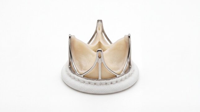 Artificial Heart Valve Medical Implant &ndash; Advanced Cardiovascular Surgery and Futuristic Healthcare Technology Concept