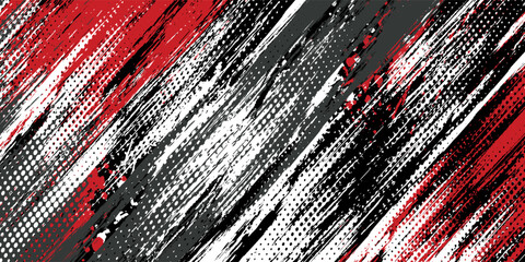 Gaming esport background striking stripes electric banner vector illustration design red black grunge brush wing comic pattern modern abstract concept livery stripes decal paint splash splatter.eps 10 © Samsul