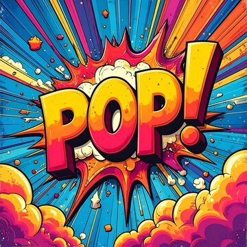 Vibrant Comic Book Pop Art Explosion.