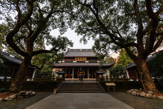 Yue Wang Temple Courtyard in Hangzhou China