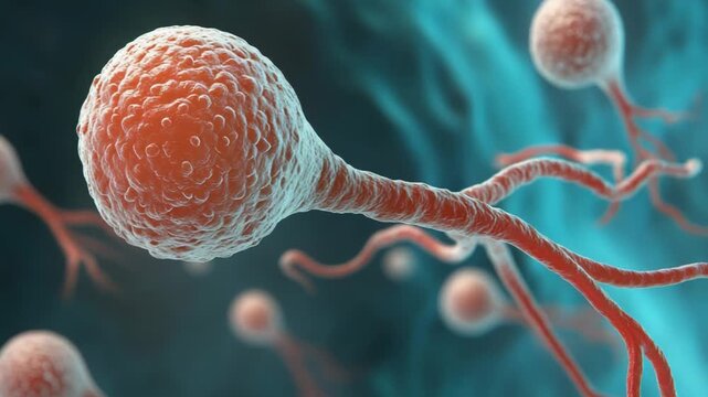 selective focus reproductive health concept abdomen soft light ovarian follicles visualization sperm cells overlay hormonal balance