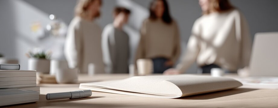 ฺBackground for business Business meeting with colleagues discussing project ideas in modern office environment a clean pinstripe business texture zen peaceful healing business background