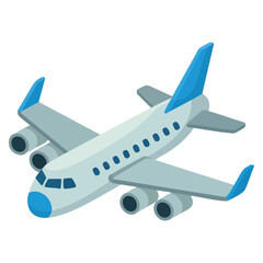 Airplane emoji in vector symbol style. Perfect for flight, tourism and air travel themed creative graphics. © Nass Studio