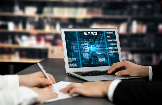 Software development or programming work with coding screen of various programming languages like HTML, , , and C brisk for new application development