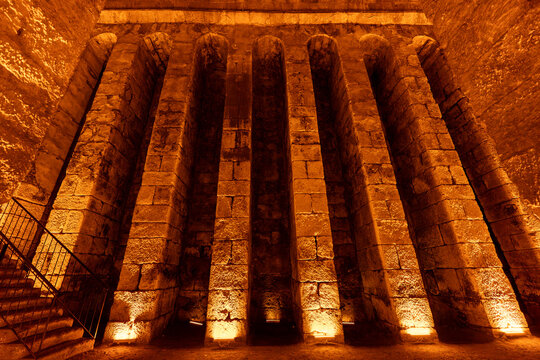 Cistern in Dara Ancient City in Mardin, Turkiye