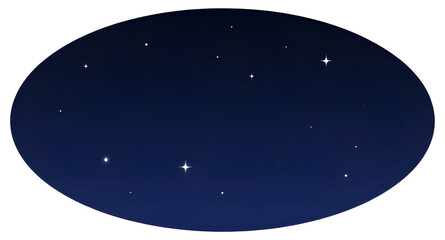 starrysky, ovalframe, night, stars, galaxy, cosmic, astronomy, celestial, universe, dreamy, space, dark, decorative, minimalist, vector, illustration, isolated © zpixel