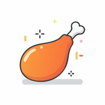 Fried Chicken Leg Icon
