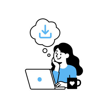 Instant Download Illustration Icon