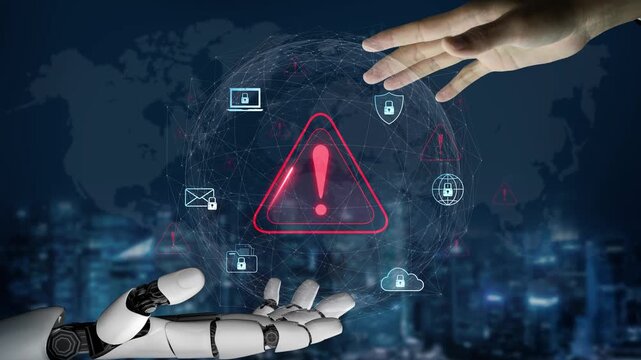 AI detects cybersecurity threats by monitoring system behavior, identifying anomalies, blocking breaches, and alerting users to potential security risks in real time. Marrow