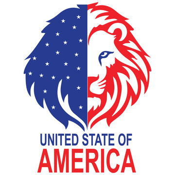 United States of America logo Vector Design , T-shirts Print design 