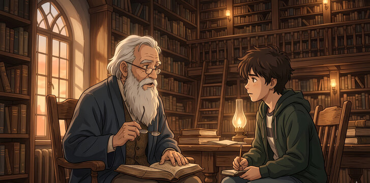 A wise old man advised a young boy