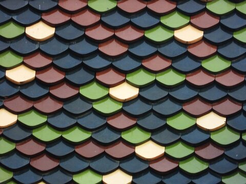 texture/pattern astratto di tegole geometriche colorate