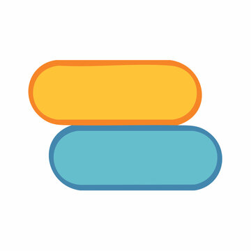 Two Overlapping Rounded Rectangles