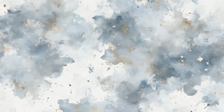 Abstract white marble texture featuring a vintage grunge pattern with ethereal blue sky and cloudscape elements reminiscent of light summer air