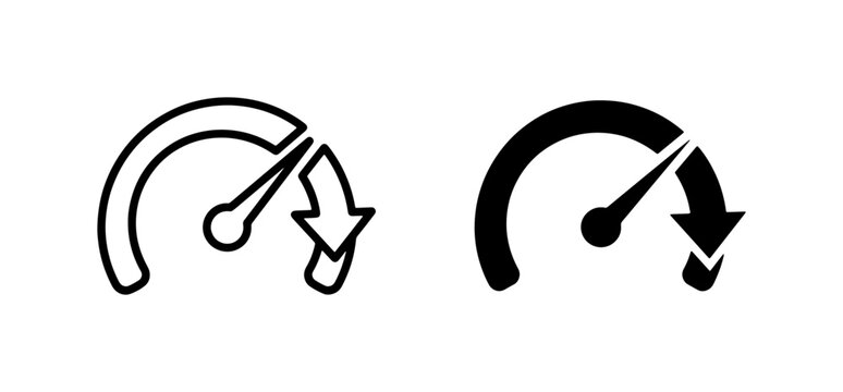 Speedometer Icons, Gauge Symbols, Performance Meter Vector Graphics, Speed Indicator Icons, Measurement Tools, Data Visualization Elements