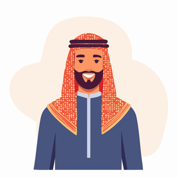 Smiling Arab Man in Traditional Clothing