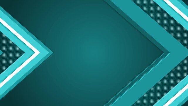 Abstract geometric background with layered chevrons pointing right animation, dotted textures and gradient center, modern dynamic design