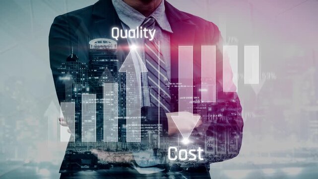 Increase quality and reduce cost represent quality, cost, and performance optimization for business strategy and resource efficiency Marrow