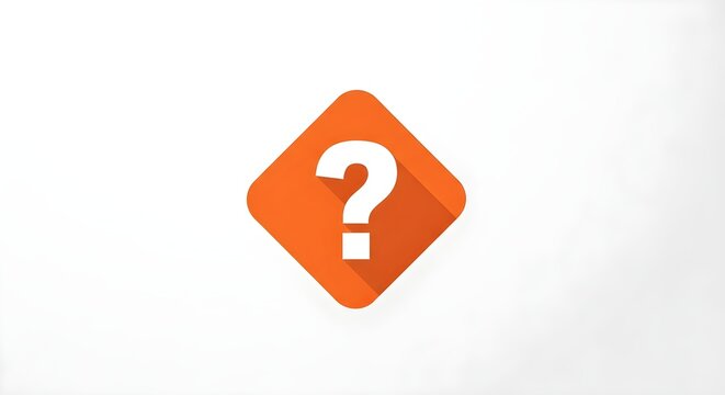 Orange Question Mark Icon