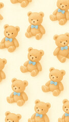 Obraz premium Cute teddy bear pattern