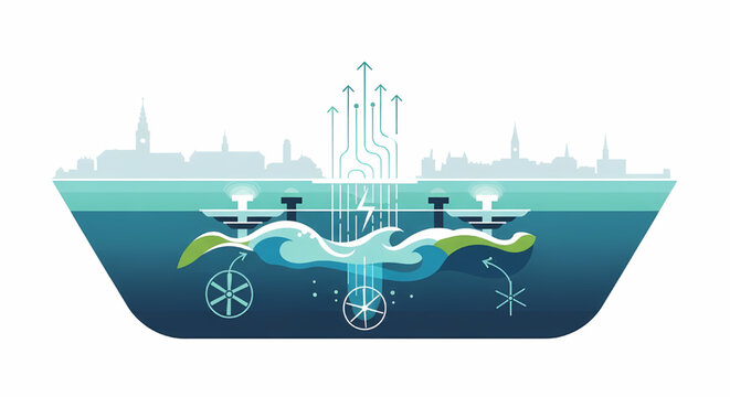 Renewable tidal energy power generation concept