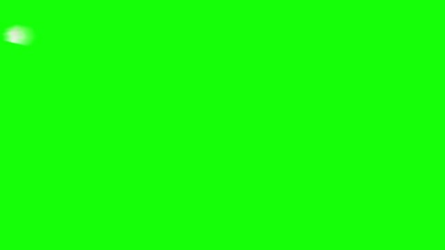Cloud formation drifts across a bright green screen background providing a clean and versatile visual element that is suitable for various digital compositing projects and creative video editing.