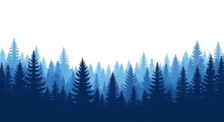 Obraz premium Pixel art forest with tall evergreen trees under twilight sky