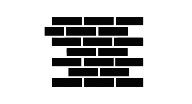 Vector illustration of seamless brick wall pattern vector illustration on a transparent background