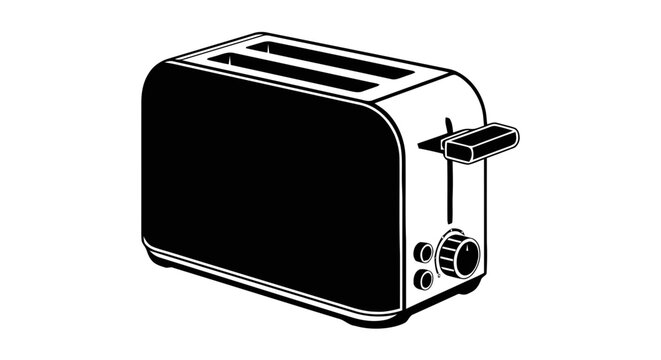 Vector illustration of toaster on a transparent background