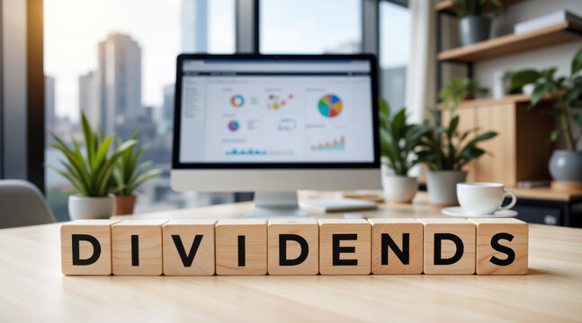 Dividends payout distribution and shareholder passive income tracking to analyze stock market investment yield metrics or quarterly corporate financial revenue allocation trends